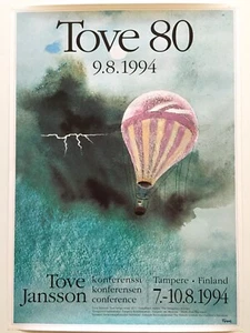 【PÓSTER] TOVE 80 EL VIAJE PELIGROSO 1994 50x70cm TOVE JANSSON taza moomin - Imagen 1 de 3
