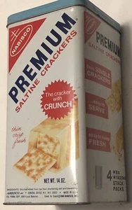 Nabisco Premium 1969 Nabisco Premium Galleta Galleta Metal Lata - Imagen 1 de 7