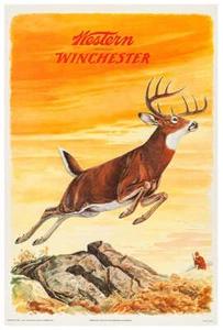 Winchester - Gun Ammunition - Vintage Advertising Poster - Picture 1 of 6
