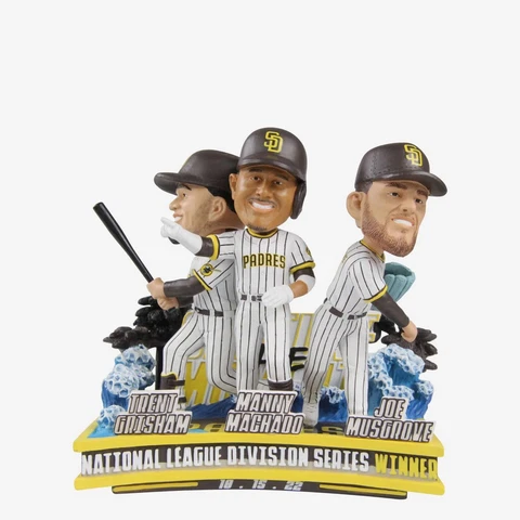 San Diego Padres 2022 NLDS Winners Mini Bobblehead Scene NEW ORIG FOCO BOX TATIS Cover