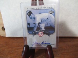 Jake Gibbs Yankee Autograph Upperdeck