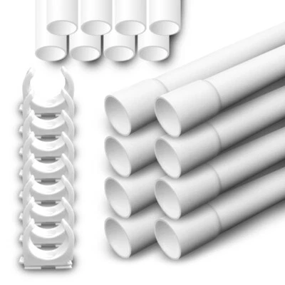 Elektrorohr Stangenrohr Leerrohr PVC Installation Kabel Rohr M 16 20 25 32 ARLI