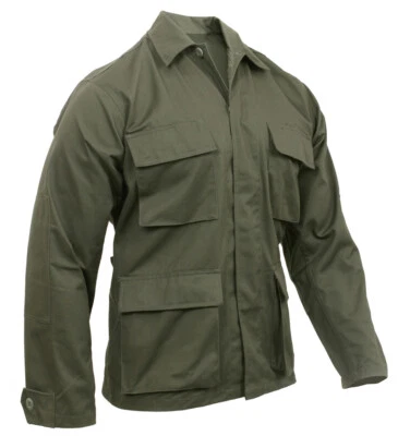 Rothco Poly/Cotton Twill Solid BDU Shirt - Olive Drab - Image 1 of 2