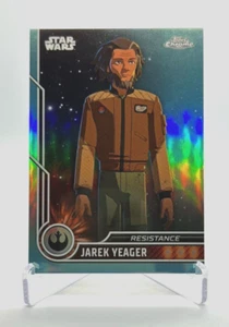 2023 Topps Chrome Star Wars Scott Lawrence Jarek Yeager #39 Aqua Refractor /199 - Picture 1 of 2