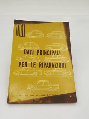 Manuale officina Fiat 500 600D 850 1100 1800 ecc dati norme per riparazioni 1965 - Immagine 1 di 4