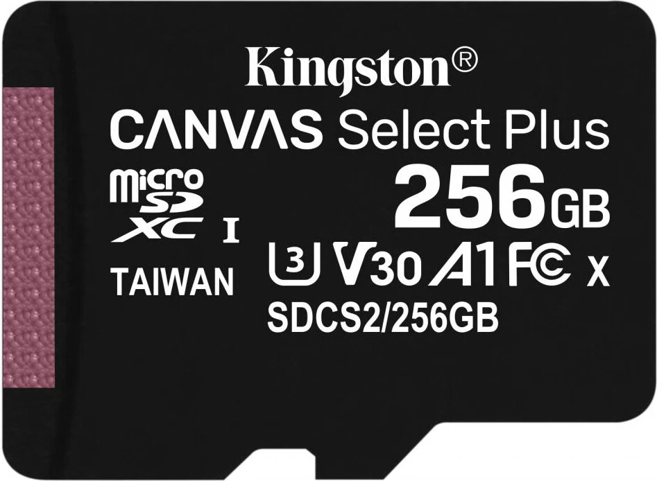KINGSTON Sd Micro 256Gb Cl10 Uhs-I Con Adatt 100Mb/S Let 85Mb/S SDCS2/256GB