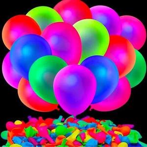UV Neon Florescent Balloons 100 Pc - Picture 1 of 4