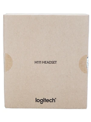 Logitech H111 Stereo Headset w/ Rotating Microphone Adjustable 3.5mm - Image 1 of 2