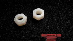 M5 Selbstsichernde Sechskantmutter Polyamid PA6.6 Mutter natur 10 Stück - Bild 1 von 1