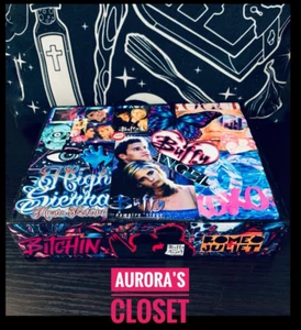Caja de collage Buffy the Vampire Slayer Angel Bangel arte pop calavera estragos cigarro - Imagen 1 de 7