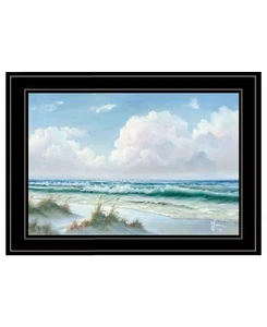 Beach 8 Black Framed Print Wall Art - Picture 1 of 1