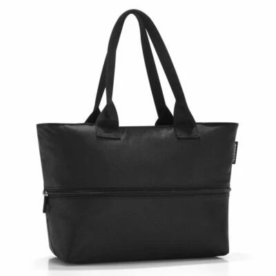 reisenthel shopper e1 einkaufstasche mit reißverschluss black / schwarz RJ7003 - Bild 1 von 4