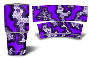 USATuff Tumbler Wrap Kit fits Yeti Cup - Select Size - Hexcam Pikes Peak - Picture 1 of 9