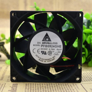Delta PFB0924GHE 24V 0.76A 9238 9CM Double Ball ABB ACS510 550 Inverter Fan - Picture 1 of 5