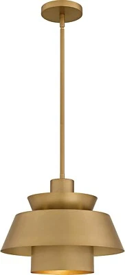 Lumi pendente – Lâmpada de teto de latão escovado 14" para cozinha e jantar - Imagem 1 de 4