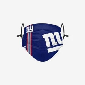 NEW YORK GIANTS FOCO ON-FIELD SIDELINE LOGO PLEATED FACE COVER/MASK - Picture 1 of 2