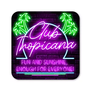 Club Tropicana Neón Estilo Cóctel Bebidas Montaña Casa Bar Pub Cobertizo Cerveza Años 80 - Imagen 1 de 6