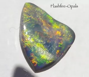 2,33ct GEM SOLID S-BLACK OPAL BRILLIANT GOLD-ORANGE-GRÜN VIDEO FLASHFIRE-OPALS - Bild 1 von 7