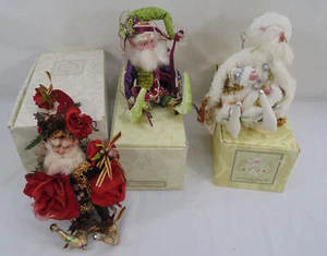 Lot 3 Mark Roberts Ice Capades Christmas Rose Butterfly Fairy Doll w/Box - Picture 1 of 10