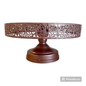 Runder Kuchen Standfuß 14" rund - Roségold für Hochzeiten & Event - Bild 1 von 3