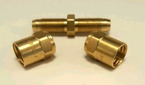 Reusable Hose Barb  - 3/8" ID X 5/8" OD hose - USA MADE Air Hose Fittings Brass - Picture 1 of 1
