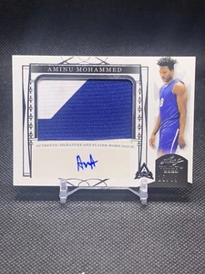 Aminu Mohammed - 2023 Leaf Trinity Basketball Jumbo Patch Autograph #15/99! - Picture 1 of 6