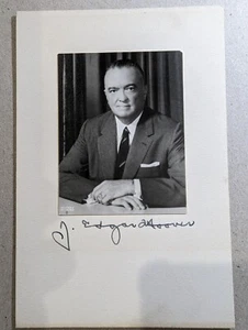Hoover J. Edgar signed photo, JSA coas 4/6 inches - Picture 1 of 3
