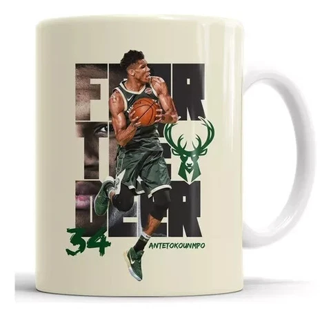 Giannis Antetokounmpo - Milwaukee Buck - NBA MUG CUP - Argentina Basketball Cover
