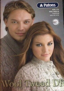 Patons Wool Tweed DK knitting pattern booklet - 14 Styles - Picture 1 of 10