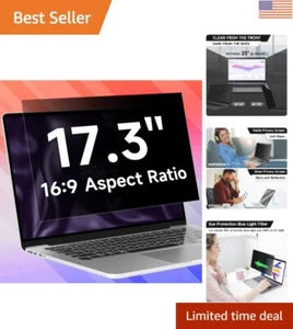 17.3 Inch Laptop Privacy Screen Filter - Eye Care & Screen Protection Essential - Bild 1 von 8