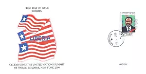FDC Cover #067 USA UN World Leaders MNH Djibouti President Ismail Omar Guelleh - Picture 1 of 2