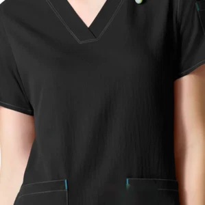 Carhartt Scrub Top Donna Stile Scollo a V-MT2110 Nero,Navy NUOVO CON ETICHETTE! - Foto 1 di 5