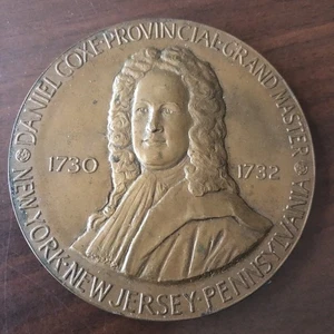 Free Masons Bronze Commemorative Medal 200 Years of Freemasonry PA Grand Lodge - Picture 1 of 6