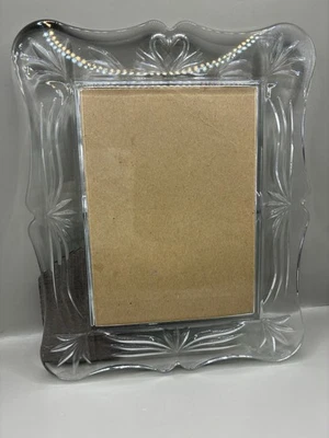 Waterford Crystal Heirloom Picture Photo Frame 5x7 Photo Heavy Beautiful Decor - Image 1 of 4
