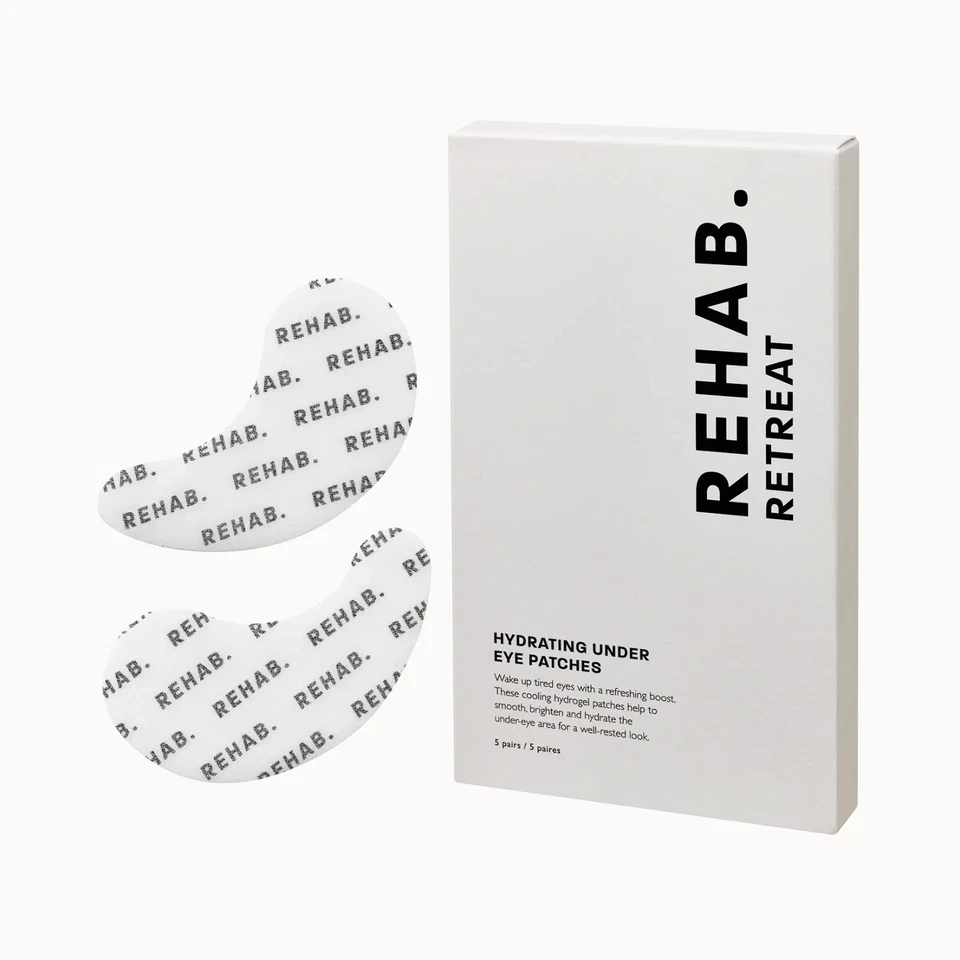 REHAB Retreat Hydrating Under Eye Patches, 5 Pairs. New-Sealed-Imperfect Box  - Image 1 of 1