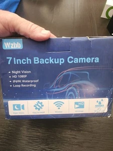 WZBB 7” Inch Wireless Backup Camera Kit for RV Trailer Trucks Camper HD 1080P - Picture 1 of 8