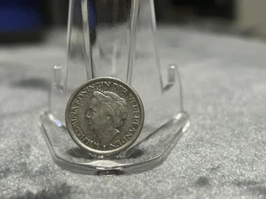 Moneda de 25 centavos de los Países Bajos 1948 - Reina Guillermina - Níquel - Imagen 1 de 2