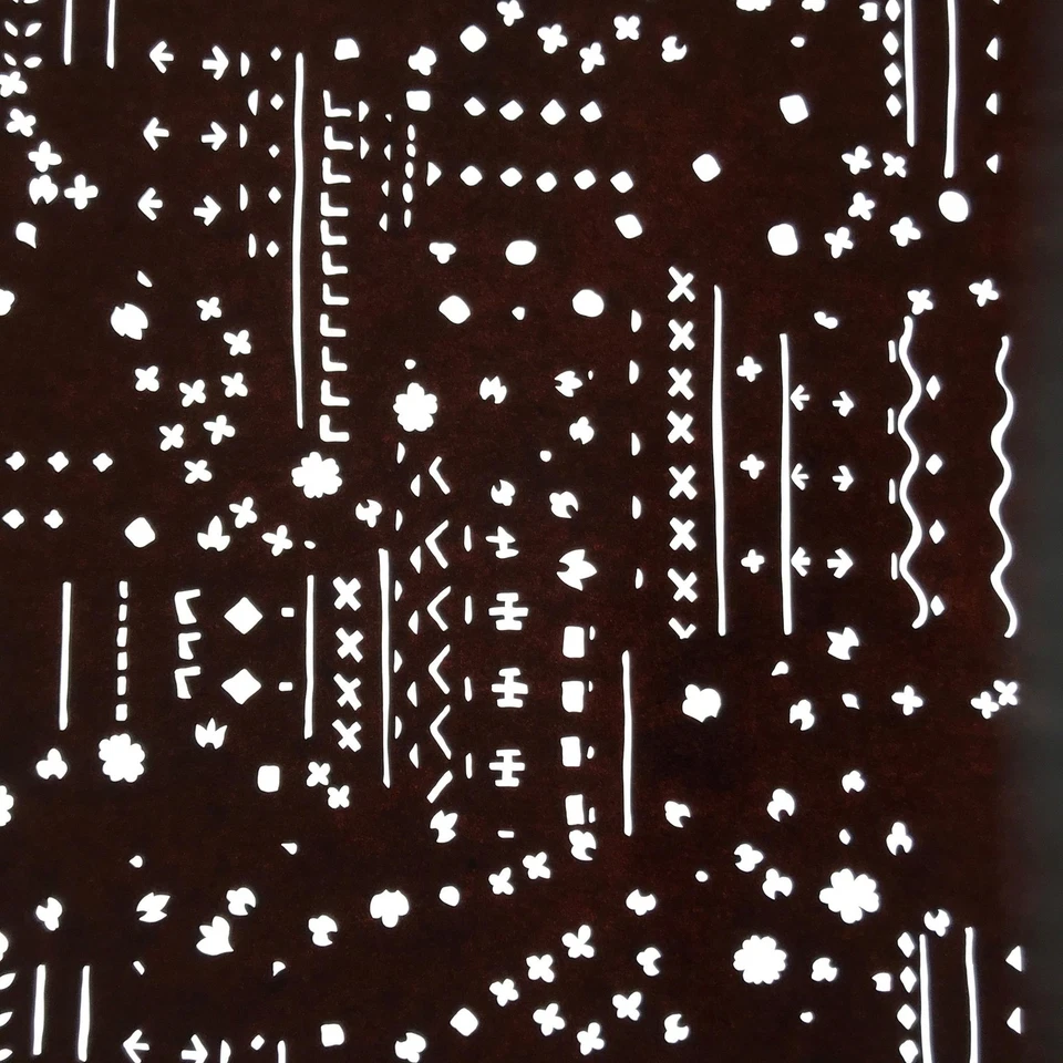 Plantilla de papel kimono katagami japonés antiguo diseño de hoja floral catazoma 4Y595 Foto 1 de 4