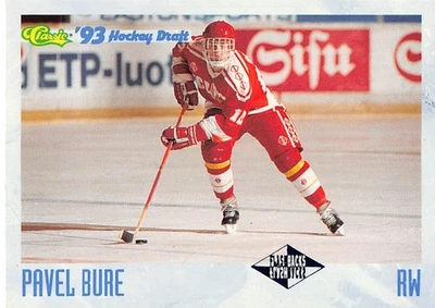 1993 Classic Draft Hockey Pavel Bure #117 NM/MT Team USSR/Vancouver Canucks - Image 1 of 2