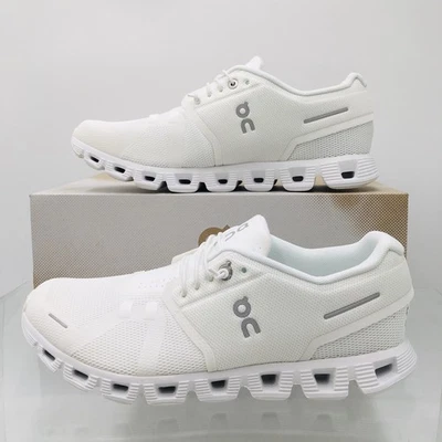 On Cloud 5 - Undyed/ White/ White- Women’s Running Shoes Size 10 M - Image 1 of 4