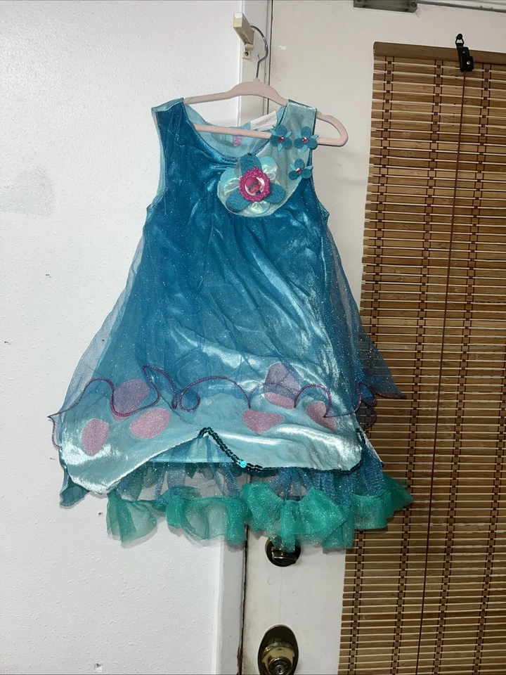 Vestido Disfraz Trolls Amapola Halloween Dreamworks Princesa Foto 1 de 4