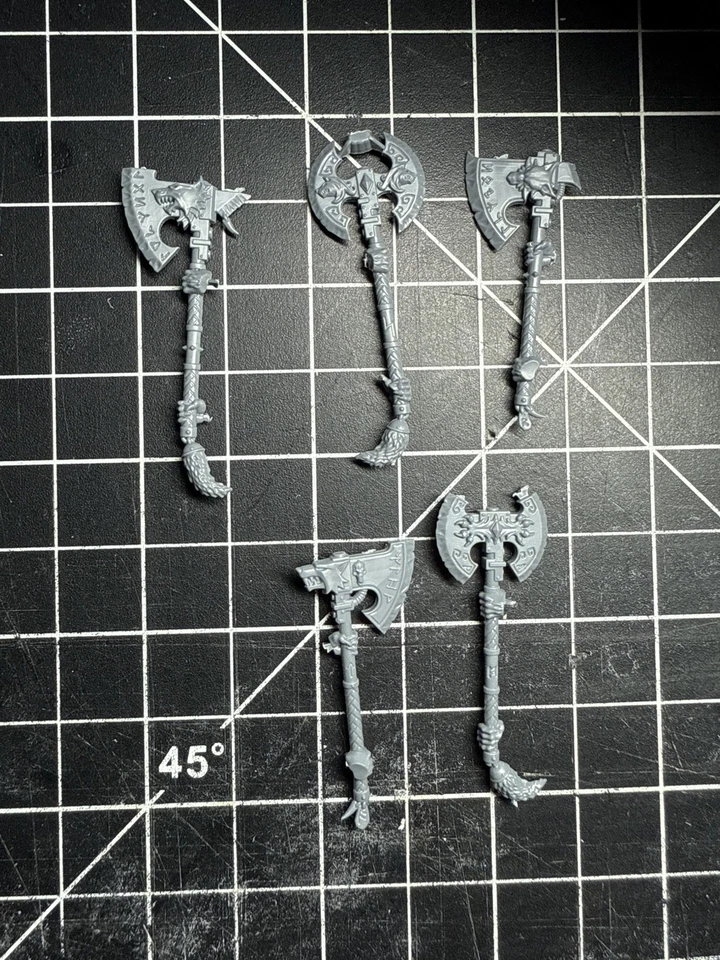 Wulfen Frost Hachas Lobos Espaciales Hacha Bits Warhammer 40k Wulfen Bits Power Weapon  Foto 1 de 4