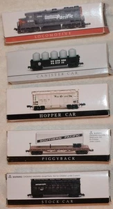 Train Set N Scale Locomotive#9725 Hopper Canister Piggy Stock Southern Pacific 5 - Picture 1 of 22