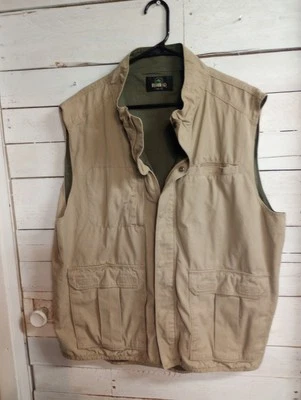 RedHead Mens XL Vest, Utility Vest Khaki Safari, Hiking Outdoors Work Fishing.  - Image 1 of 4