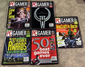 PC GAMER magazines computer games reviews strategy Quake II WarCraft lot 5 1997 - Picture 1 of 1