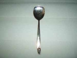 Cuchara de azúcar International Deep Silver 1962 vintage aniversario rosa placa de plata - Imagen 1 de 4