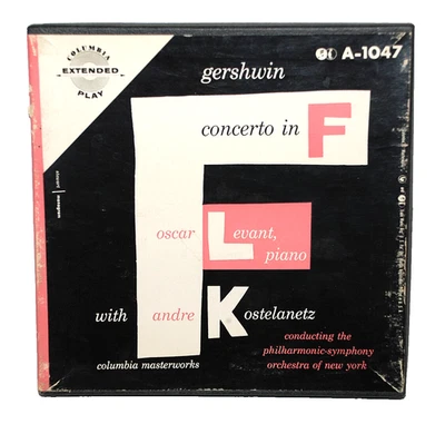 GERSHWIN Concerto In F Oscar Levant Andre Kostelanetz 45 rpm Box Set A-1047 - Image 1 of 4