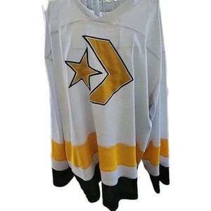 Converse #08 maglia oversize cucita hockey su ghiaccio bianca gialla nera taglia uomo XL - Foto 1 di 7