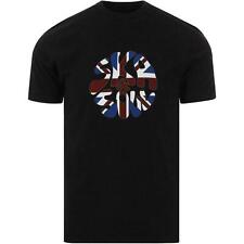 MENS SKA & SOUL RETRO SOFT COTTON UNION JACK LOGO T SHIRT SS 2327 - BLACK 