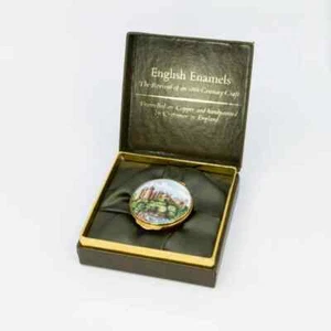 Gorgeous Enamels Arundel Castle Trinket Box Crummles Pill MADE IN ENGLAND - Picture 1 of 11